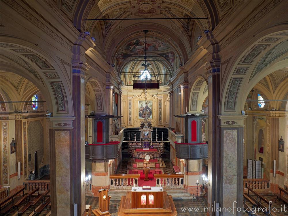 Biandrate (Novara, Italy) - Decorated interiors of the Church of San Colombano